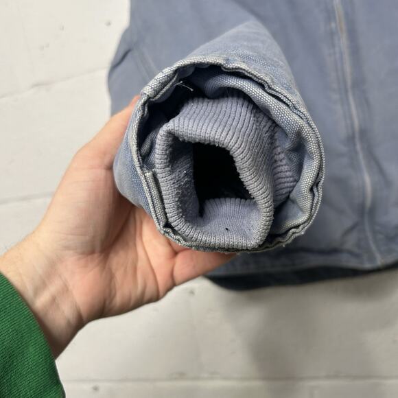Vintage Carhartt Sherpa Hooded Detroit Jacket “Country Blue” - Picture 5 of 13